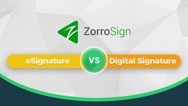 Difference Between Electronic Signature And Digital Signature
