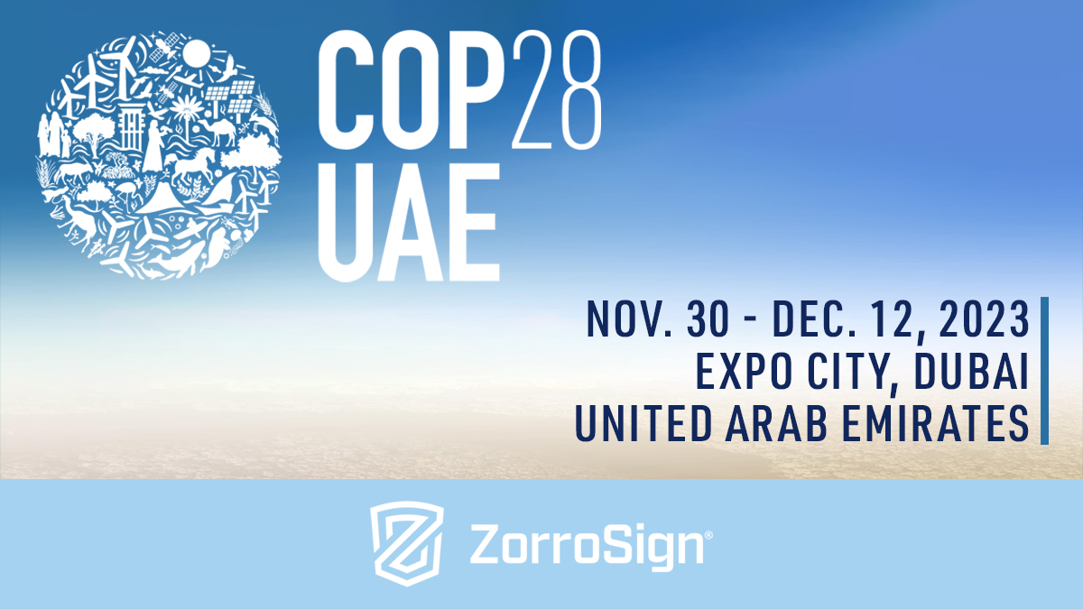 COP28 and ZorroSign’s Commitment to Sustainability