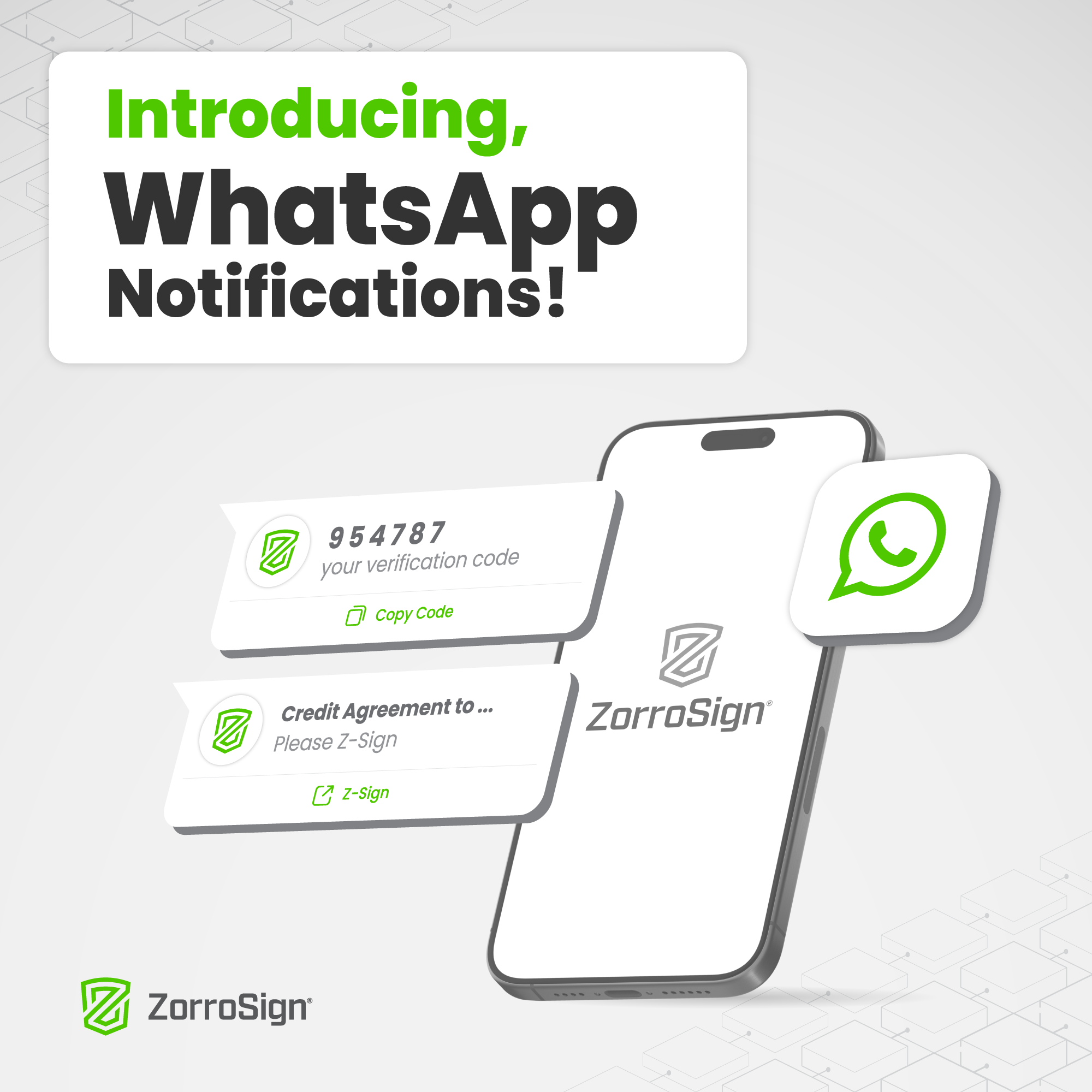 ZorroSign Adds WhatsApp Integration